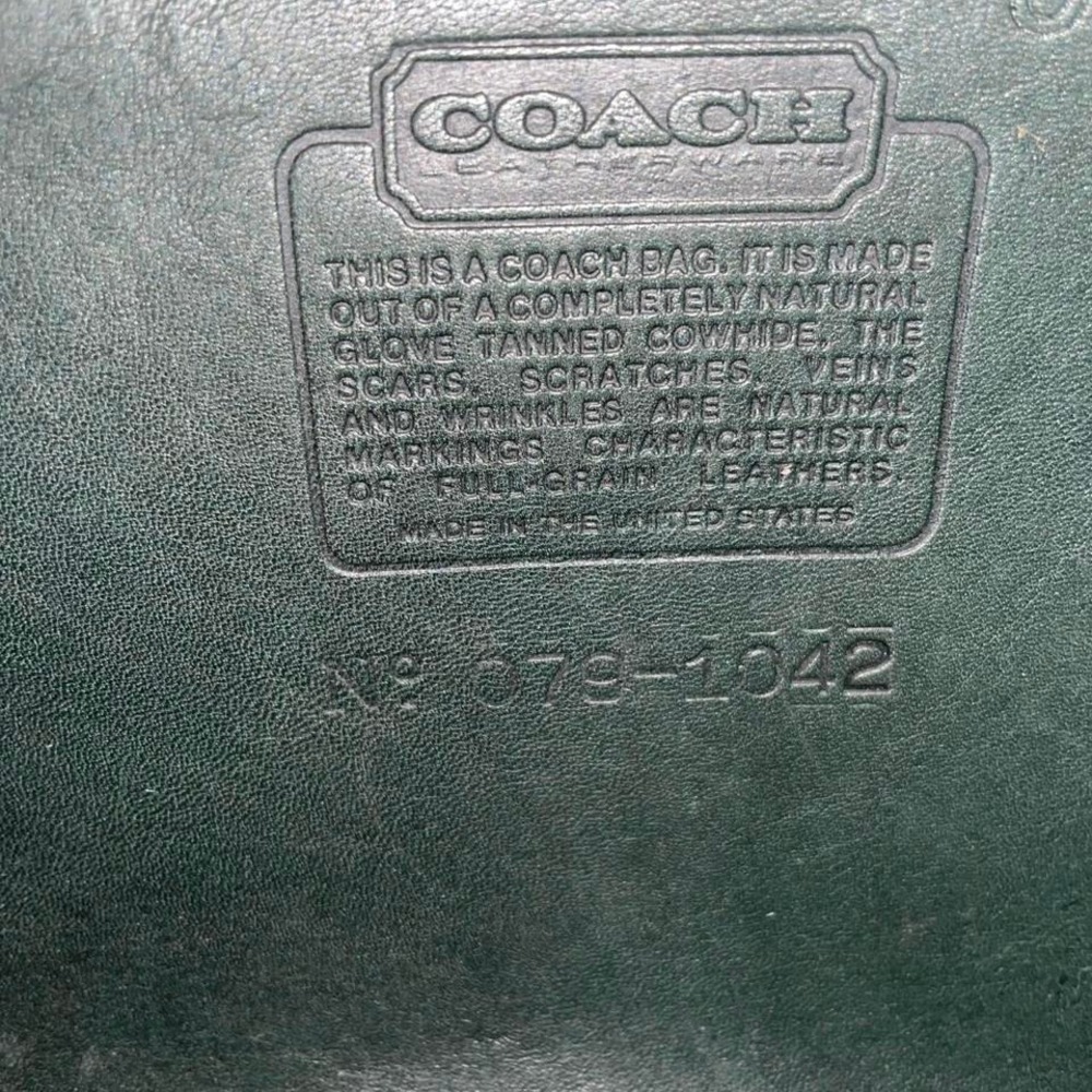 Coach Green Leather Saddle Crossbody with Gold Hardware - Picture 8 of 12
